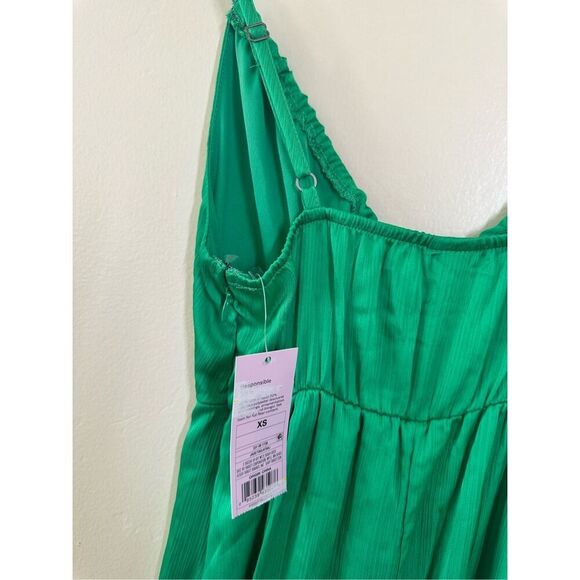 Wild Fable Green Adjustable Strap Jumpsuit Size XS New - Picture 6 of 7